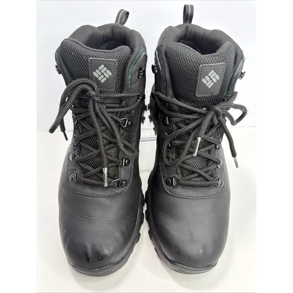 Columbia Men's Black Mid Hiking Boots Size 12 Leather Lace Up BM3970-011 - Picture 3 of 14